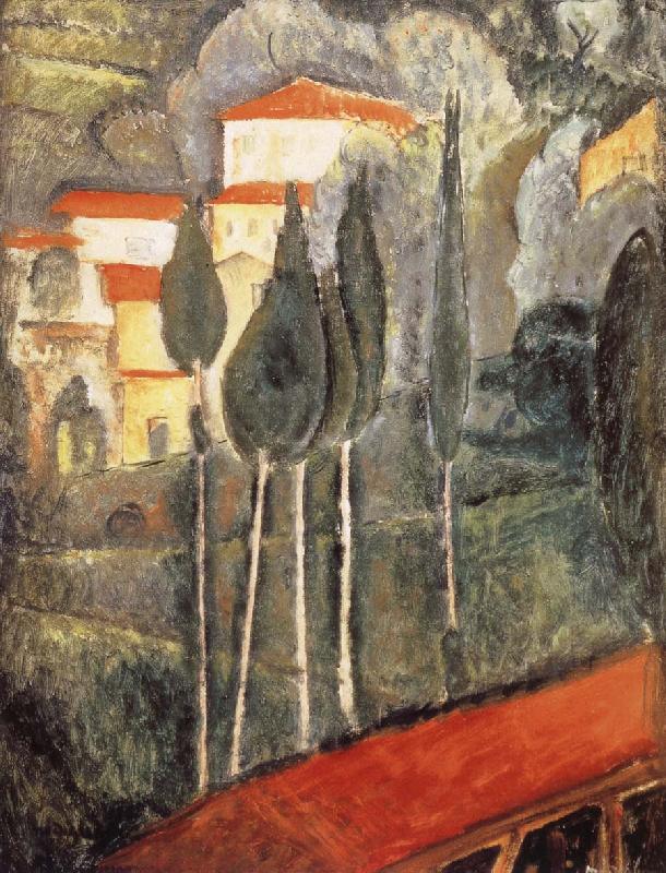 Amedeo Modigliani Landscape in the midi oil painting picture